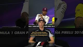 When Max Verstappen Took Daniil Kyvat's Formula 1 Seat