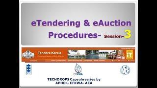 Techdrops  eTender eAuction Procedures   Session 3