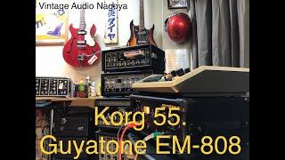 Guyatone 8 track tape echo delay refurbish, VU meter repair, Korg Rhythm 55 demo and DIY tips roland