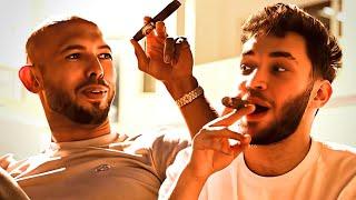 Andrew Tate Teaches Adin Ross How to Smoke a Cigar