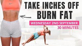 30 minute at home TAKE INCHES OFF & BURN FAT workout