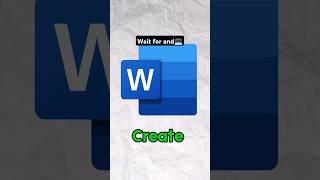MS word amazing trick #shorts