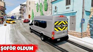 KARLI YOLDA ŞOFÖR OLDUM // FORD TRANSİT // BeamNG.drive