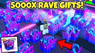 I Opened 5000x Rave Gifts & Got.. (Pet Simulator 99)