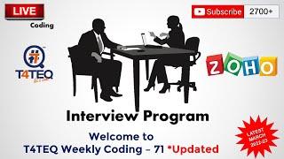 TWC - 71 - ZOHO 2022 - 2023 - ZOHO INTERVIEW PROGRAM - MERGE TWO SORTED ARRAYS. - REVISED