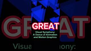 Visual Odyssey: A Kaleidoscope of Creativity in Animation and Motion Graphics" #Shortvideo #Viral