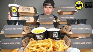 $200 BUFFALO WILD WINGS BONELESS WINGS MUKBANG + XL RANCH (Which Flavor BEST?)