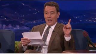 브라이언 크랜스턴이 받았던 가장 에로틱한 팬레터 (코난쇼) | Bryan Cranston's Favourite Erotic Fan Letter