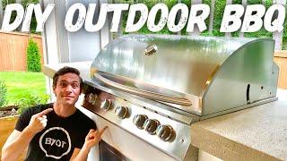 DIY BBQ GRILL STATION // How To Build An Outdoor Kitchen