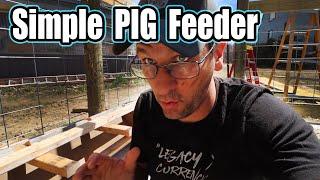 DIY PIG Feeder BUILT and EXPLANED in less than 3 mins