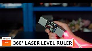 2 In 1 Dual Laser Level Ruler with a double sided LED screen