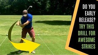GOLF: DO YOU EARLY RELEASE? TRY THIS GOLF SWING SEQUENCE DRILL FOR POWER AND STRIKING