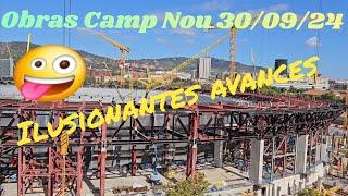 Obras Camp Nou 30/09/24 Ilusionantes avances