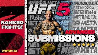 EA SPORTS UFC 5 - Learn Five ADVANCED Submission Tips to WIN RANKED FIGHTS - Giving way to much INFO