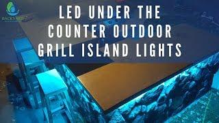 LED under the counter outdoor grill island lights