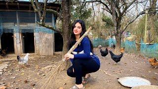 Rural lifestyle: The daily routine of a village girl's life | Cooking authentic Iranian food