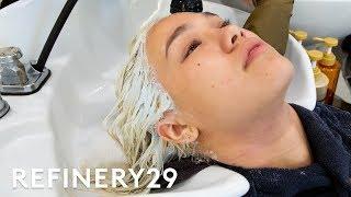 I Bleached My Virgin Brunette Hair Icy Blonde | Hair Me Out | Refinery29