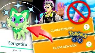 *WATCH BEFORE SPRIGATITO COMMUNITY DAY* Shiny special background & no stardust stack in Pokemon GO