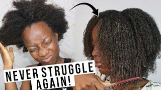 HOW TO DETANGLE YOUR 4C HAIR BEFORE WASHING! EXACTLY HOW TO  DETANGLE 4C HAIR WITHOUT BREAKAGE