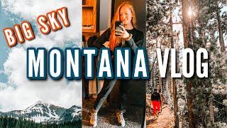 TRAVEL VLOG: BIG SKY MONTANA! snow in june, huntley lodge room tour, big sky resort work trip