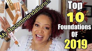 Top 10 Foundations Of 2019 For DRY Mature Skin | Recommendations |NeeCJae