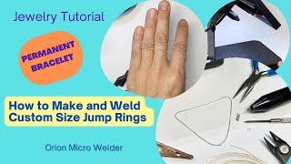 49.  How to Make and Weld Small Jump Ring for Very Fine Chain - Free Permanent Jewelry Training