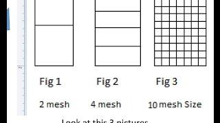 What is mesh size?