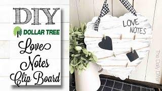 DIY Dollar Tree Love Notes Clip Board