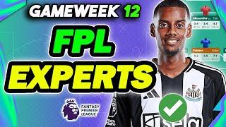 8 PLAYERS FPL EXPERTS ARE BUYING IN GAMEWEEK 12 | Fantasy Premier League 2024/25