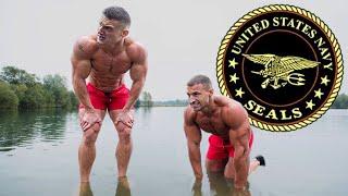 Bodybuilders try the US Navy Seals Fitness Test without practice