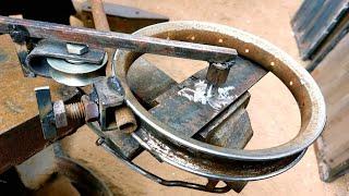 تعلم كيفية صنع اداة ثني حديد على شكل دائري | Learn how to make a circular iron bending tool