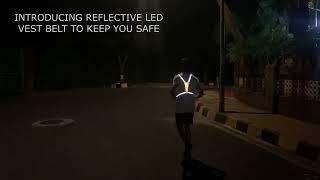 ReflectoSafe Reflective LED VEST BELT (To Keep You Safe)