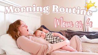 SOLO MOM OF 4 MORNING ROUTINE 2023 | STAY AT HOME MOM OF AN INFANT, PRESCHOOLER & 2 TODDLERS