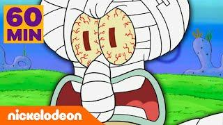 SpongeBob Schwammkopf | 1 STUNDE voller Szenen, in denen uns Thaddäus BEINAHE leidtut | Nickelodeon