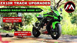 KAWASAKI ZX10R TRACK UPGRADES | SAMCO SPORT RADIATOR HOSE KIT