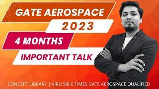 How to prepare for GATE AEROSPACE ENGINEERING in 120 days | All important points by viru sir