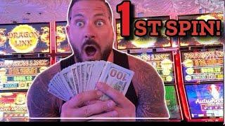 MAN IN VEGAS GETS MAJOR JACKPOT ON FIRST SPIN!
