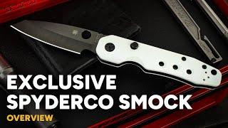 Exclusive Spyderco Smock - REX 45 & White G10 - Overview