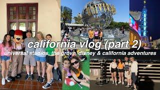 california vlog part 2 (universal studios, the grove, disneyland & california adventures)