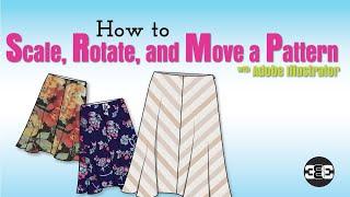 Move, Rotate, & Scale a Pattern on a Fashion Sketch in Illustrator