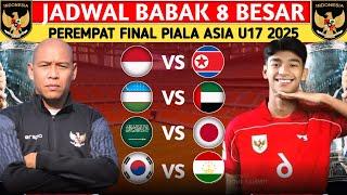 RESMI BARU DIUMUMKAN. JADWAL TIMNAS INDONESIA VS KOREA UTARA DI PEREMPAT FINAL PIALA ASIA U17 2025.