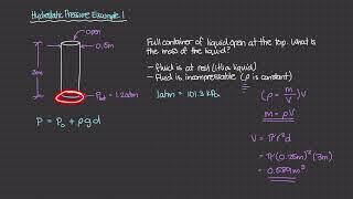 Hydrostatic Pressure Example 1 [Physics of Fluid Mechanics #12]