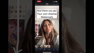 How to get a watermark in your YouTube shorts tutorial