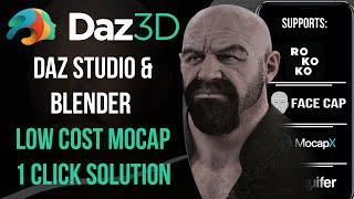 Daz Studio & Blender | QUICKEST FACIAL MOCAP SOLUTION | FaceShift Aquifer | Kinetic Blendshapes