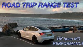 New Tesla M3P range and efficiency test for UK version - 79kWh Model 3 Performance