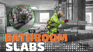 PRECAST CONCRETE BATHROOMS | How to Build & Install Bathroom Slabs with Precast Technology!