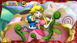 All Minigames | Mario Party 5 ⁴ᴷ (Peach gameplay)