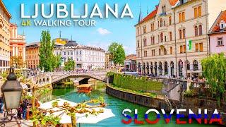 Ljubljana, Slovenia - 4K Walking Tour - With Surrounding Sound [4k Ultra-HD 60fps]