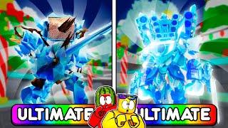 Frost Titan ULTIMATE vs Glacier TV Man ULTIMATE in Toilet Tower Defense