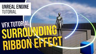 UE5 l Surrounding Ribbon Effect l Niagara VFX Tutorial l Unreal Engine 5